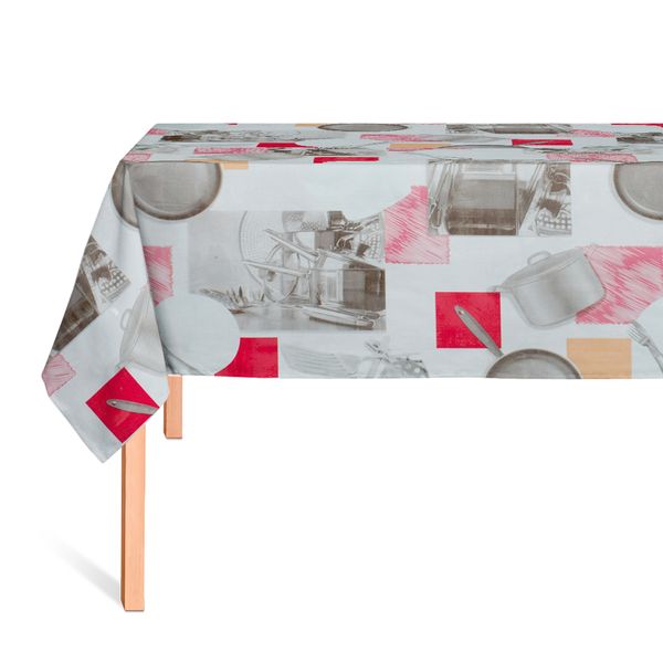 CUBREMESA PLAIN PVC KITCHEN BLANCO