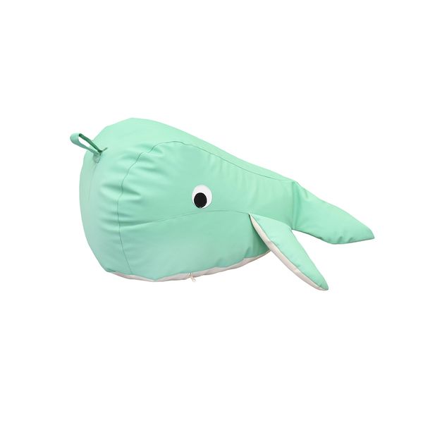 PUFF BALLENITA CHICO VERDE AGUA