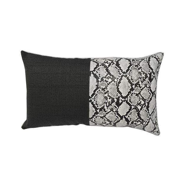 FUNDA COJIN SNAKE 30 X 50 CM GRIS (PT)