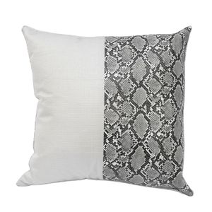 FUNDA COJIN SNAKE 45 X 45 CM PLOMO (PT)