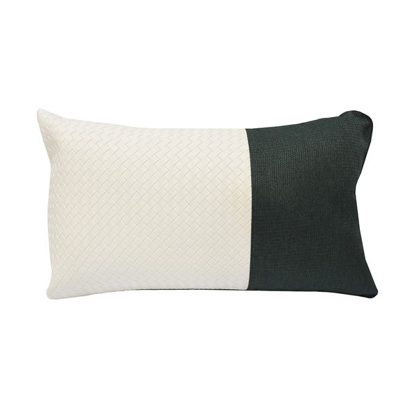 FUNDA COJIN TRENZE 30 X 50 CM BLANCO (PT)