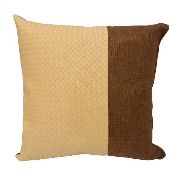 FUNDA COJIN TRENZE 45 X 45 CM CREMA (PT)