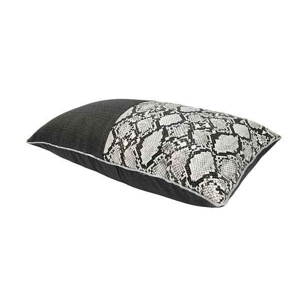 FUNDA COJIN SNAKE 30 X 50 CM GRIS (PT)