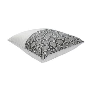 FUNDA COJIN SNAKE 45 X 45 CM PLOMO (PT)