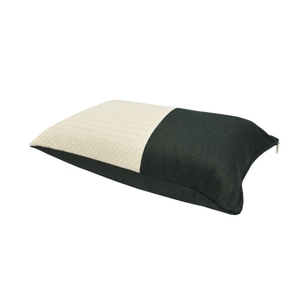 FUNDA COJIN TRENZE 30 X 50 CM BLANCO (PT)