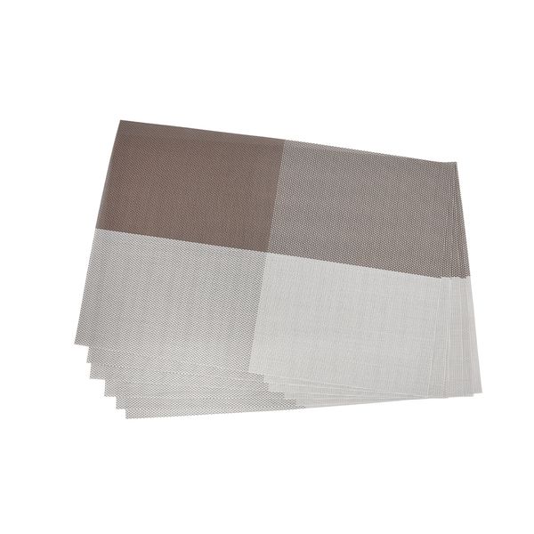 Individual X 6Pzs Rect Cuadro 30X45 Cm Chocolate (St210385-1)