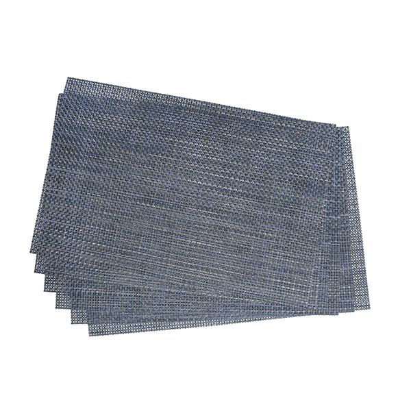 Individual X 6Pzs Jaspeado 30X45 Cm Azul Oscuro (St440109-1)