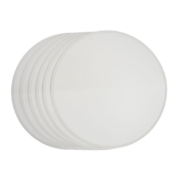 Individual X 6Pzs Circular 38 Cm Gris (Stpg002-Y)