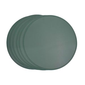 Individual X 6Pzs Circular 38 Cm Verde Oscuro (Stpg004-Y)
