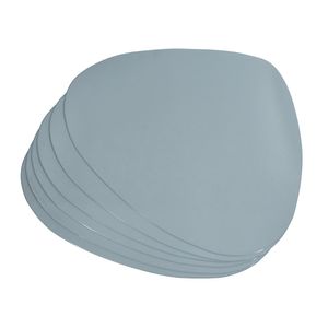 Individual X 6Pzs Ovalado 36.5X45 Cm Azul (Stpg003-Sd)