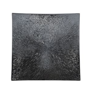 BANDEJA MELAMINA CUADRADA 31X31 CM NEGRO (HME127-076)