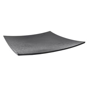 BANDEJA MELAMINA CUADRADA 31X31 CM NEGRO (HME127-076)