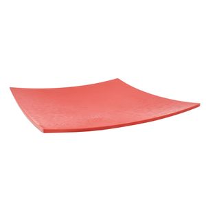 BANDEJA MELAMINA CUADRADA 31X31 CM ROJO (HME127-077)