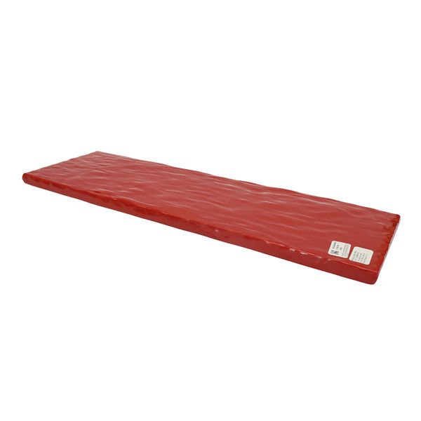 BANDEJA MELAMINA RECTANGULAR 16.50X53 CM ROJO (HME127-073)