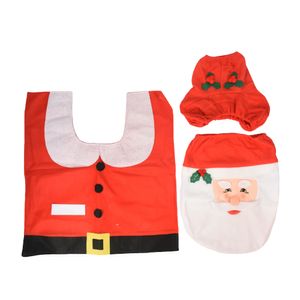 Navidad Set De Baño 3 Pzs Santa Rojo/Blanco (H1-1)