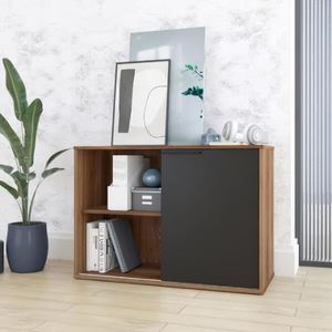 GABINETE REMY 63.5 X 90 X 38 CM MARRON/NEGRO