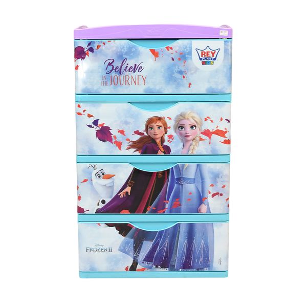 REYPLAST COMODA SUPER GIGANTE 4 PISOS C/TAPA FROZEN (CMX030020)