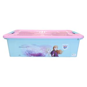 REYPLAST CAJA ULTRAFORTE 30 LT FROZEN CELESTE C/LILA