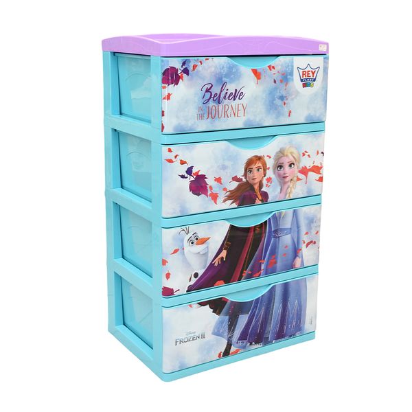 REYPLAST COMODA SUPER GIGANTE 4 PISOS C/TAPA FROZEN (CMX030020)