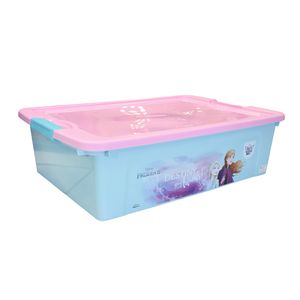 REYPLAST CAJA ULTRAFORTE 30 LT FROZEN CELESTE C/LILA