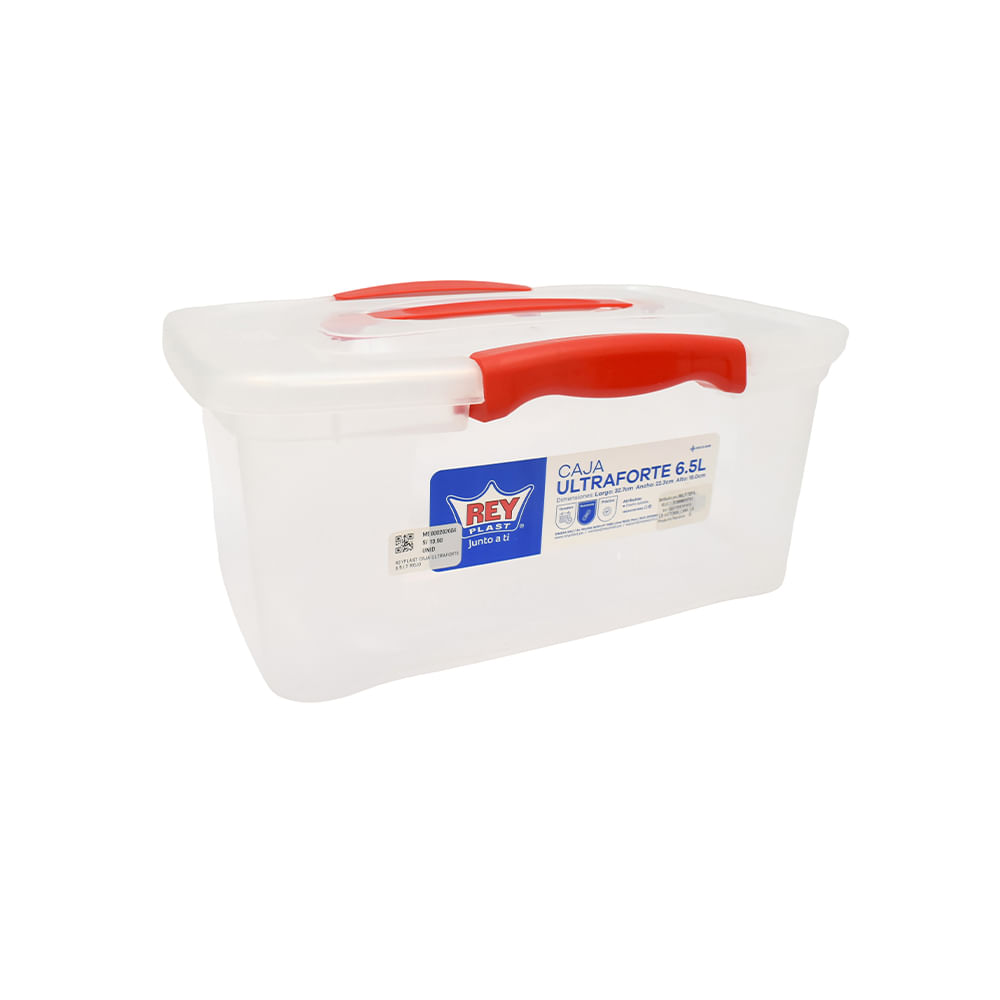 REYPLAST CAJA ULTRAFORTE 6.5 LT ROJO - Multitop