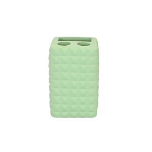SAID PORTA CEPILLO POLIRESINA 7X7X10 CM VERDE (HME102-017-2)