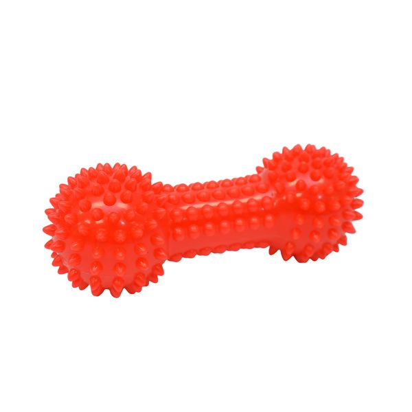 JUGUETE P/PERRO HUESO PLASTICO GRANDE ROJO