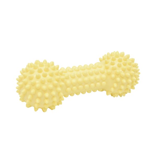 JUGUETE P/PERRO HUESO PLASTICO PASTEL GRANDE AMARILLO