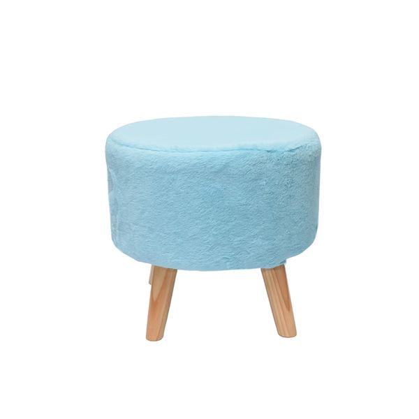 PUFF INFANTIL PELUCHE MERIDA CHICO CELESTE (PT)