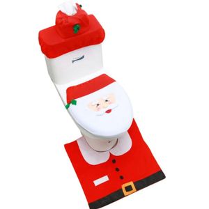Navidad Set De Baño 3 Pzs Santa Rojo/Blanco (H1-1)