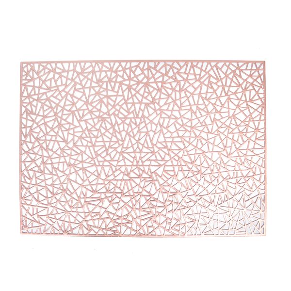 Individual X 6Pzs Lineas 30X45 Cm Rosado Gold (St001Tj-8F)
