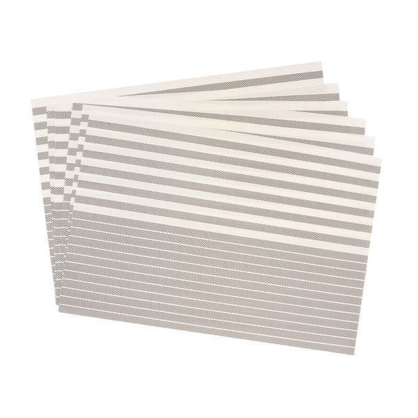 Individual X 6Pzs Lineas 30X45 Cm Gris Claro (St210920-1)