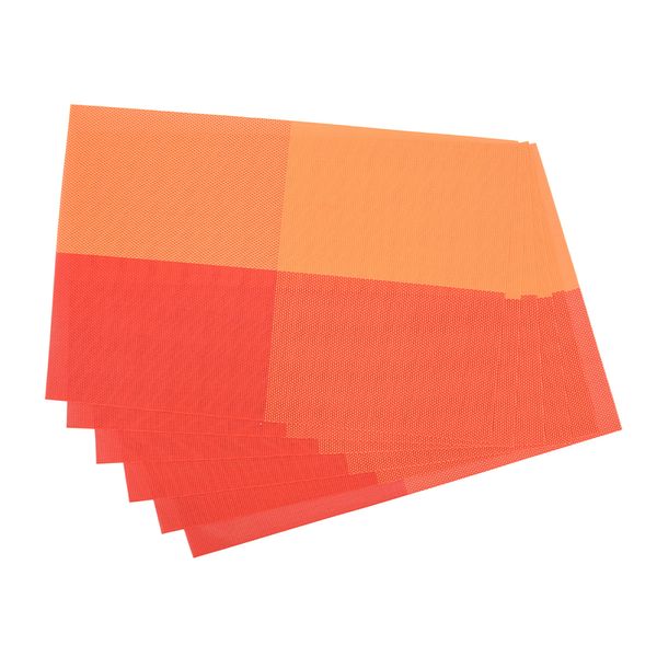 Individual X 6Pzs Rect Cuadro 30X45 Cm Naranja (St210405)