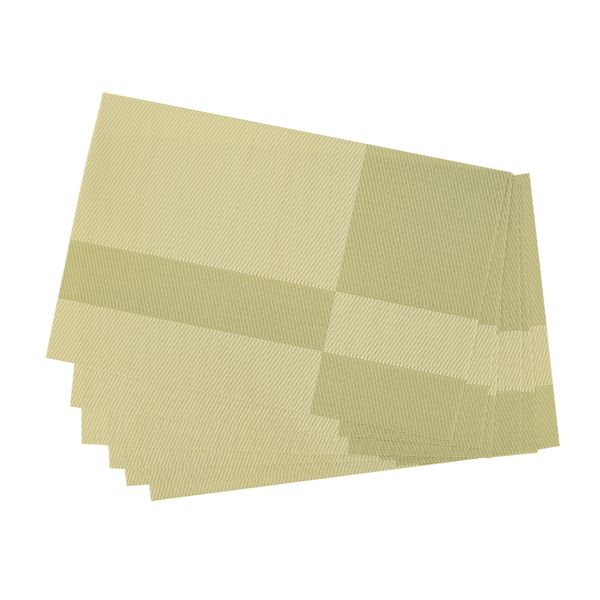 Individual X 6Pzs Recuadros 30X45 Cm Verde Olivo (St010405)