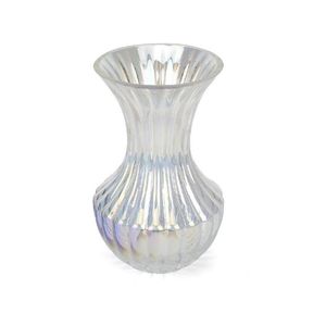 FLORERO VIDRIO NORDICO 12.5X12.5X20 CM ARCOIRIS (HME118-021-2)
