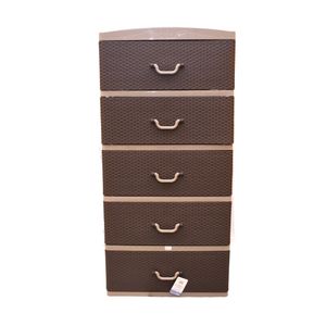 REYPLAST COMODA SUPER GIGANTE RATAN 5PISOS C/TAPA ESP TAUPE