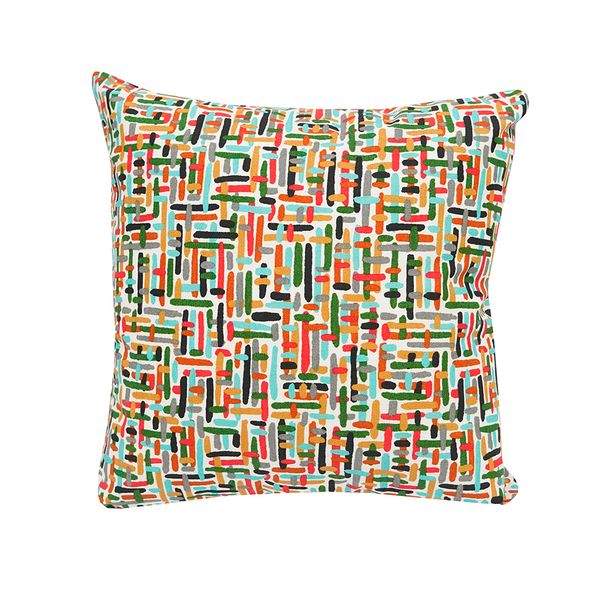 FUNDA COJIN EXTERIOR AQUATEC 45X45 CM MULTICOLOR LINEAS