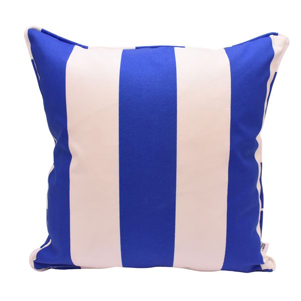 FUNDA COJIN PREMIUM EXTERIOR SOLARIS 45X45CM RAYAS AZULINO