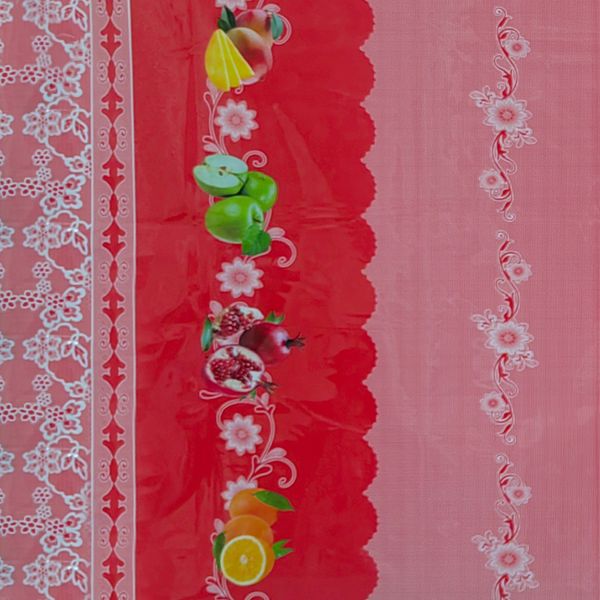 CUBREMESA PLAIN PVC CARNAVAL FRUTAL ROJO