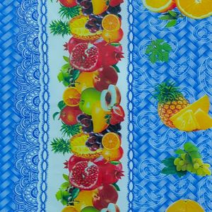 CUBREMESA PLAIN PVC TRAMA FRUTAL AZUL