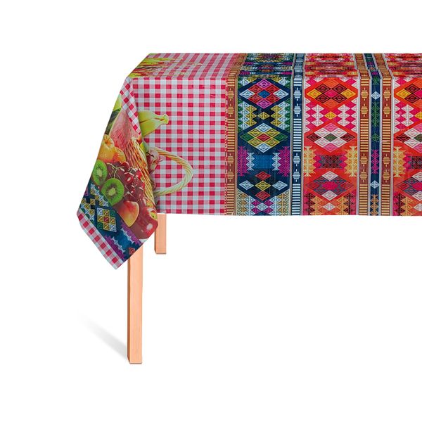 CUBREMESA PLAIN PVC ANDINO 1 ROJO