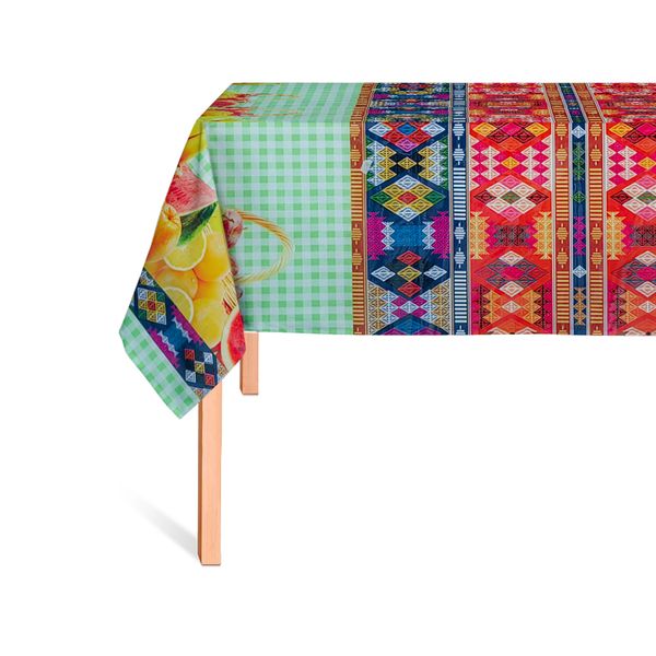 CUBREMESA PLAIN PVC ANDINO 1 VERDE LIMON