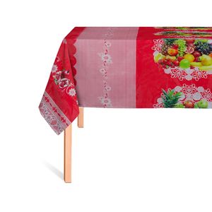 CUBREMESA PLAIN PVC CARNAVAL FRUTAL ROJO