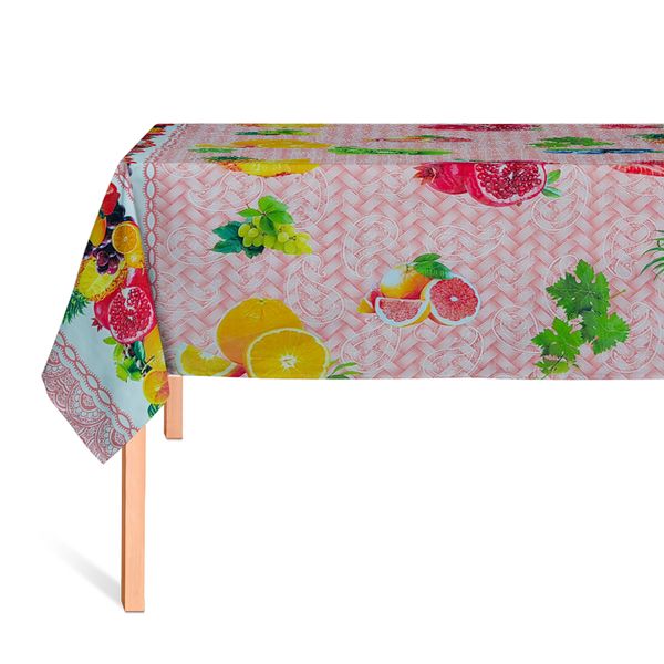 CUBREMESA PLAIN PVC TRAMA FRUTAL NARANJA