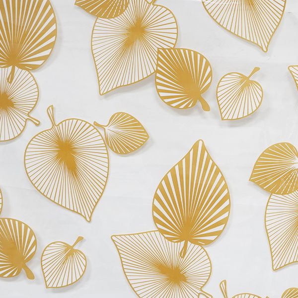 CUBREMESA TRANSP PVC HOJAS TABACO