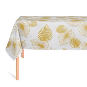 CUBREMESA TRANSP PVC HOJAS TABACO