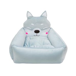 CAMA MASCOTA ZORRITO MEDIANO GRIS CLARO (PT)