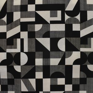 TELA AQUATEC GEOMETRICO NEGRO