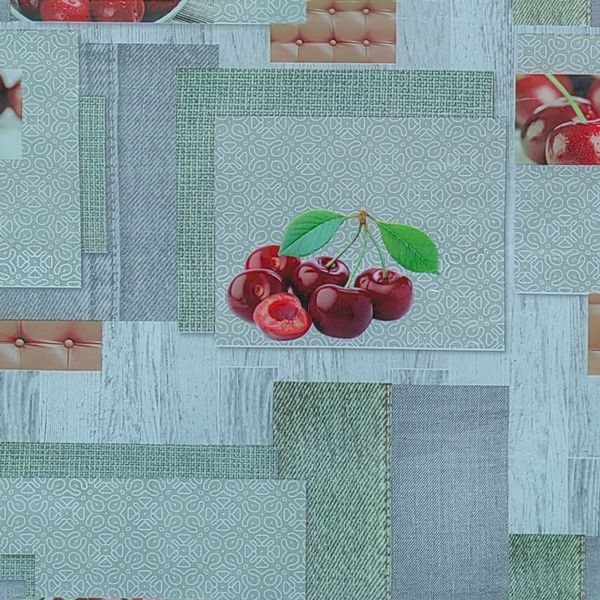 CUBREMESA PLAIN PVC CEREZAS