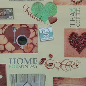CUBREMESA PLAIN PVC COFFEE